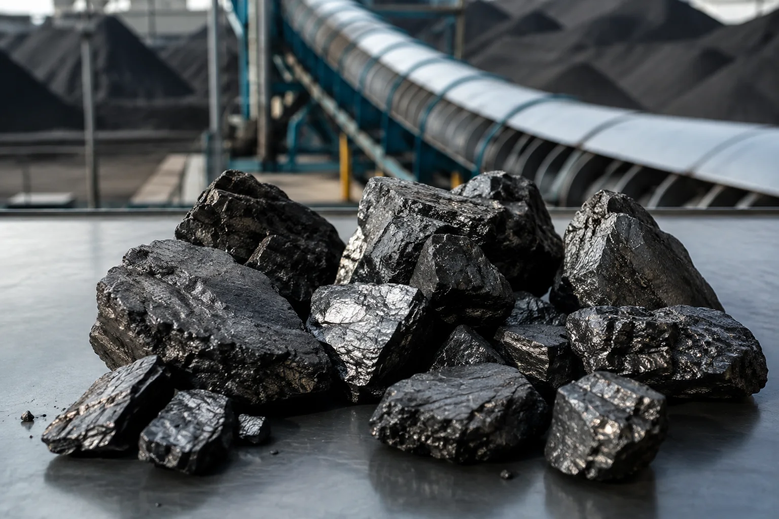 Coal samples prepared for commodity quality inspection